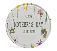 Plaque en métal ronde vintage pour fête des mères - Décoration pour fête des mères - Cadeau pour maman « You are A Mother But to Our Family You are The World » - Décoration murale rétro pour la maison