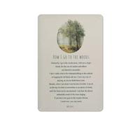 Plaque en métal rustique avec citation de Mary Oliver « Comment je vais dans les bois », affiche poétique inspirante, décoration murale pour la maison, le salon, la chambre ou le bureau, 20 x 30 cm