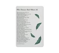 Plaque en métal rustique, impression moderne, décoration murale « Quand demain commence sans moi », affiche pour la maison, la cuisine, la salle de bain, le salon, 20 x 30 cm