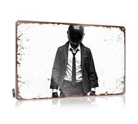 Plaque en métal sarcastique élégante avec inscription « Gentleman In Formal Tenue, » Décoration extérieure amusante pour chambre à coucher (20 x 30 cm)