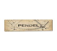 Plaque en métal « Scientific Pendulum Swing Gravity » | Plaque murale ronde de style vintage de 10,2 x 40,6 cm pour café, club, bar, bureau, maison, jardin, porte d'entrée