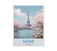 Plaque en métal,Seine France,Pour maison, cuisine, bar, café, club, grotte(15x30cm)6x12 inch-AR55