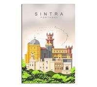 Plaque en métal Sintra Portugal - Décoration murale vintage - Décoration murale pour maison, cuisine, bar, terrasse, grotte - 30 x 43 cm