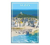 Plaque en métal St Ives Cornwall Vintage Decor Art Sign Home Kitchen Bar Cafe Club Cave Wall Decor Retro Travel Tin Sign 14x20cm 15x30CM