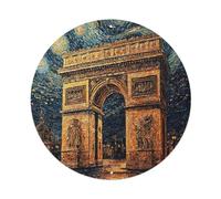 Plaque en métal style peinture à l'huile L'Arc de Triomphe