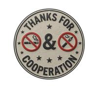 Plaque en métal « Thanks For Cooperation »