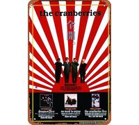 Plaque en métal « The Cranberries 1995/02 No Need To Argue Japan Pop » - Décoration murale rétro pour la maison, la rue, le portail, les bars, les clubs, les restaurants, les cafés, les pubs - 20,3 x