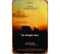 Plaque en métal The Straight Story - 20,3 x 30,5 cm - Décoration murale rétro vintage