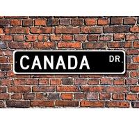 Plaque en métal TNND Poste Canada Cadeau Souvenir Canada Canada Canada Canada Souvenir Canada Canada Canada pour une utilisation en extérieur Panneau de clôture de cour Panneau de rue