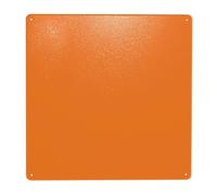 Plaque en métal vintage amusante - Décoration murale en aluminium pour maison, café, bureau - Orange brûlé - 30,5 x 30,5 cm
