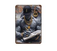 Plaque en métal vintage Apollo Hip Hop pour pub, club, café, bar, maison, décoration murale, affiche rétro, 20 x 30 cm