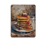 Plaque en métal vintage avec inscription « Diner Style American Food » pour pub, club, café, bar, maison, décoration murale, 30 x 40 cm