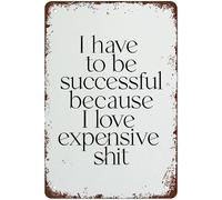 Plaque en métal vintage avec inscription « I Have The Power To Create The Life I Deserve Daily Affirmation » - Décoration murale amusante pour maison, bar, pub, café, ferme - 20,3 x 30,5 cm