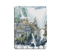 Plaque en métal vintage avec peinture à l'aquarelle des elfes fantastiques pour pub, club, café, bar, maison, décoration murale rétro, 30 x 40 cm