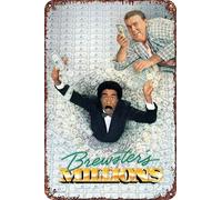Plaque en métal vintage Brewster's Millions Movie est une plaque en métal rétro pour jardin, club, extérieur, intérieur, décoration murale, affiche décorative 20,3 x 30,5 cm