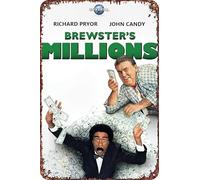 Plaque en métal vintage Brewster's Millions Movie est une plaque en métal rétro pour jardin, club, extérieur, intérieur, décoration murale, affiche décorative 20,3 x 30,5 cm