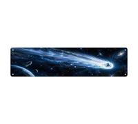 Plaque en métal vintage Comet Trail | Plaque murale ronde de style vintage de 10,2 x 40,6 cm pour café, club, bar, bureau, maison, jardin, porte d'entrée
