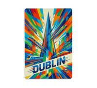 Plaque en métal vintage Dublin Irlande