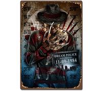 Plaque en métal vintage en aluminium avec inscription « Favorite Nightmare On Elm Street » - 20,3 x 30,5 cm