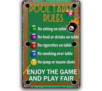Plaque en métal vintage « Enjoy the Game And Play » - Décoration murale pour maison, bureau, bar, pub, café, gymnase, grotte - 20,3 x 30,5 cm