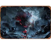 Plaque en métal vintage God Eater 2 Rage Burst - Décoration murale pour salon, salle de bain, cuisine - 20,3 x 30,5 cm
