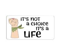 Plaque en métal vintage « It's Not A Choice It's A Life » - 15,2 x 30,5 cm - Résistante aux intempéries et à la décoloration - Pour la maison, l'extérieur, la ferme, le jardin, le garage
