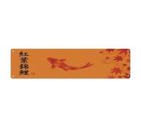 Plaque en métal vintage Koi Fish Japanese Maple Glory