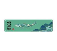 Plaque en métal vintage Koi Fish Japanese Mountain River