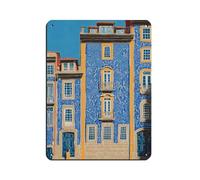 Plaque en métal vintage Lisbonne Portugal pour pub, club, café, bar, maison, décoration murale, affiche rétro 30 x 40 cm