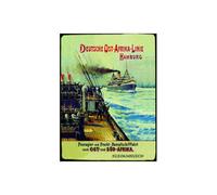 Plaque En Métal « Vintage » Piccola Ost-Afrika Multicolore