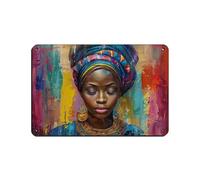 Plaque en métal vintage pour femme africaine rêvant de pub, club, café, bar, maison, décoration murale, affiche rétro 20 x 30 cm