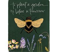 Plaque en métal vintage pour planter un jardin est de croire aux abeilles de demain 30,5 x 40,6 cm