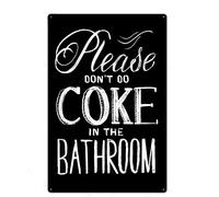 Plaque en métal vintage pour salle de bain, guide de référence en langue des signes américaine, décoration murale, affiche, pour la maison, la salle de bain, la salle de classe, le club, l'école, le b