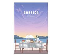 Plaque en métal vintage représentant une île de France, décoration murale amusante, idéale pour la maison, la cuisine, le bar, la terrasse ou la grotte, 30 x 40 cm