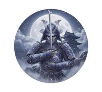 Plaque en métal vintage Samurai Warrior Armor Ronin Katana Heritage Shrine - Décoration murale pour café, club, bar, bureau, jardin - 20,3 x 20,3 cm