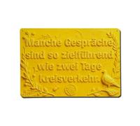Plaque en métal vintage « Some Conversations Are As Goal-Oriented As Two Days of Roundabout Traffic » - Décoration murale d'intérieur et d'extérieur - 20,3 x 30,5 cm