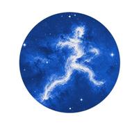 Plaque en métal vintage Space NGC 1977 avec réflexion nébuleuse Sky Atlas - Décoration murale pour café, cave, club, bar, bureau, maison, jardin - 20,3 x 20,3 cm