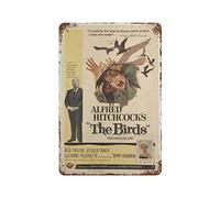 Plaque en métal vintage The Birds Alfred Hitchcock pour pub, club, café, bar, maison, décoration murale rétro, 30 x 20 cm