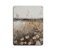 Plaque en métal vintage The Enchanting Ghost Among The Wildflowers pour pub, club, café, bar, maison, décoration murale, 30 x 40 cm