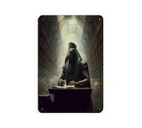 Plaque en métal vintage « Tote Library Dark Academy » pour pub, club, café, bar, maison, décoration murale, affiche rétro, 20 x 30 cm