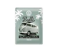 Plaque en métal - VW Volkswagen - Bulli Vintage - 30 X 40 cm - Décoration murale - Style rétro