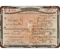 Plaque en métal - Whisky pendant la Prohibition, reproduction vintage, 20 x 30 cm