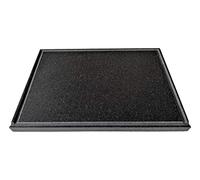 Plaque en pierre de lave Ollare - Réfractaire de l’Etna pour four électrique et à gaz, barbecue, plaque pour pizza et viande - Dimensions au choix (30 x 30 cm)