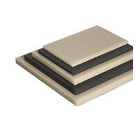 Plaque en plastique ABS Plaques de feuilles plastique ABS noir/Beige, usinage CNC matières plastiques épaisses 1/2/3/4/5/6/8/10/12/15/20/25/30/35/40mm(Beige,100x100x12mm 1Pcs)