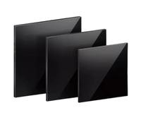 Plaque en plastique en feuille de polycarbonate noir(100x100mm 2PCS,6mm)