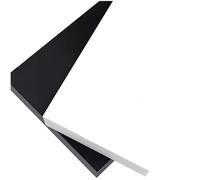 Plaque en plastique technique plat HDPE, épaisseur 1/2/3/4/5/6/8/10/12/15/20 mm(Black,12x200x300mm)
