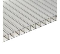 Plaque en polycarbonate alvéolaire transparente 1000x980x16mm