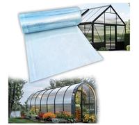 Plaque en Polycarbonate Panneaux de Toit en Feuilles Toiture Plastique Ondulé Imperméable Protection Contre UV Transparent, Résistant aux Chocs, Jardin, pour Serre ,1×4m
