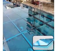 Plaque en polycarbonate transparent de 2 mm pour serre, panneaux d'isolation pour éclairage du jour, ne se déforme pas, idéal pour les abris de voiture et les abris de jardin (bleu, 0,8 x 8 m)