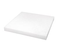 Rayher 30074000 Plaque de polystyrène expansé (PSE), blanc, 1 pce., carré 40X40X4 cm, multifonctionnel, arts créatifs, décorations, modèles réduits, maquettes, tampons, Large